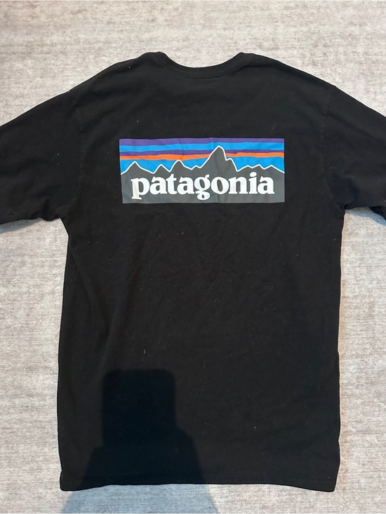 Patagonia Other - Patagonia Black P-6 Logo Responsibili-Tee Shirt Medium